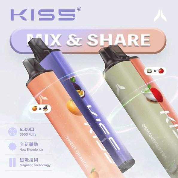 KISS凱斯6500口拋棄式電子煙