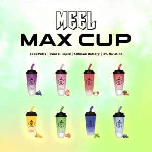 Meel Max Cup 6000口拋棄式電子煙｜奶茶杯一次性電子煙・大容量續航・台灣現貨