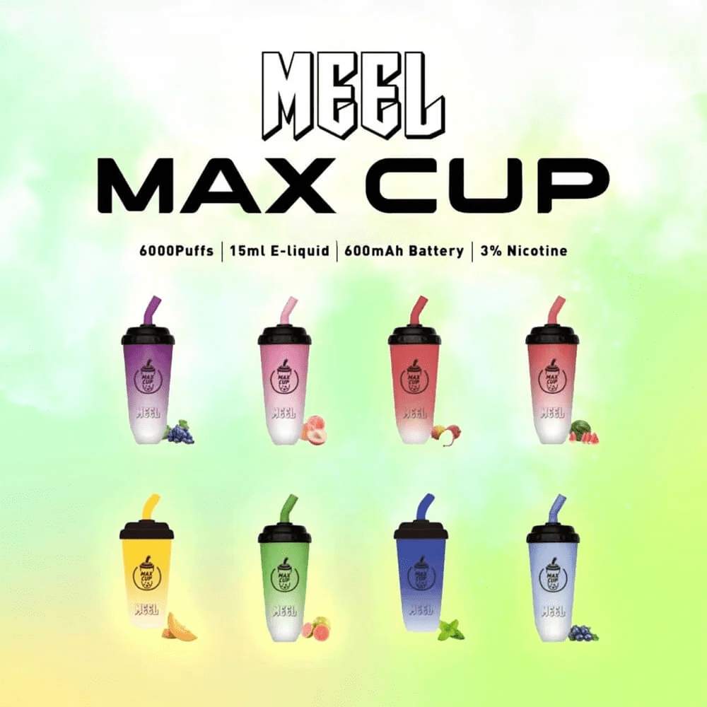 Meel Max Cup 6000口拋棄式電子煙|奶茶杯一次性電子煙・大容量續航・台灣現貨
