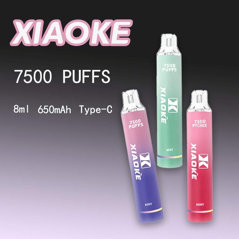 XIAOKE 梟客拋棄式電子煙7500口|一次性可充電・發光設計・24種風味現貨:圖片 2